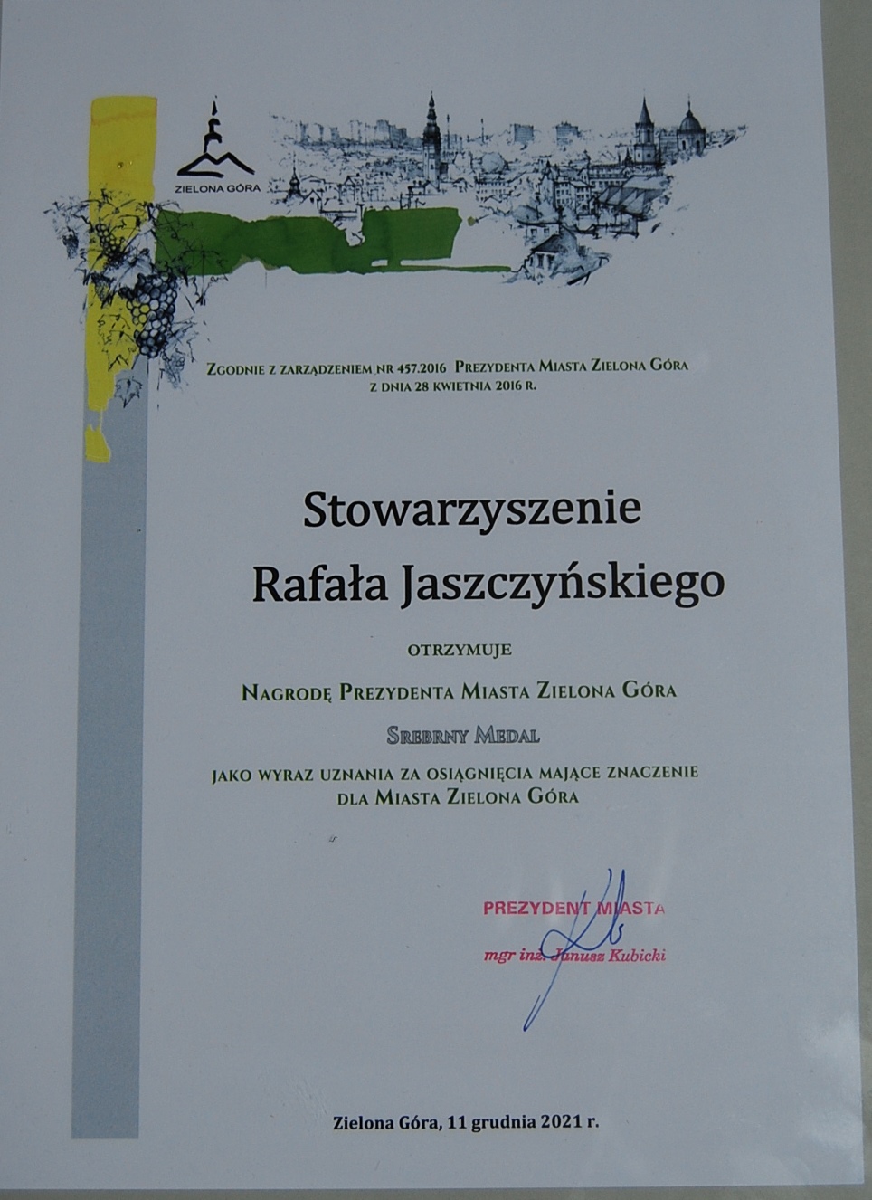 Nagroda Prezydenta Miasta Zielonej Góry